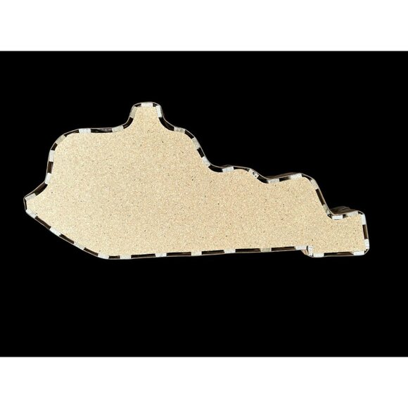 Handwoven Kentucky State Shaped Basket 20" X 9" X 2.5" Rustic Decor/Gift basket/ - Picture 3 of 5